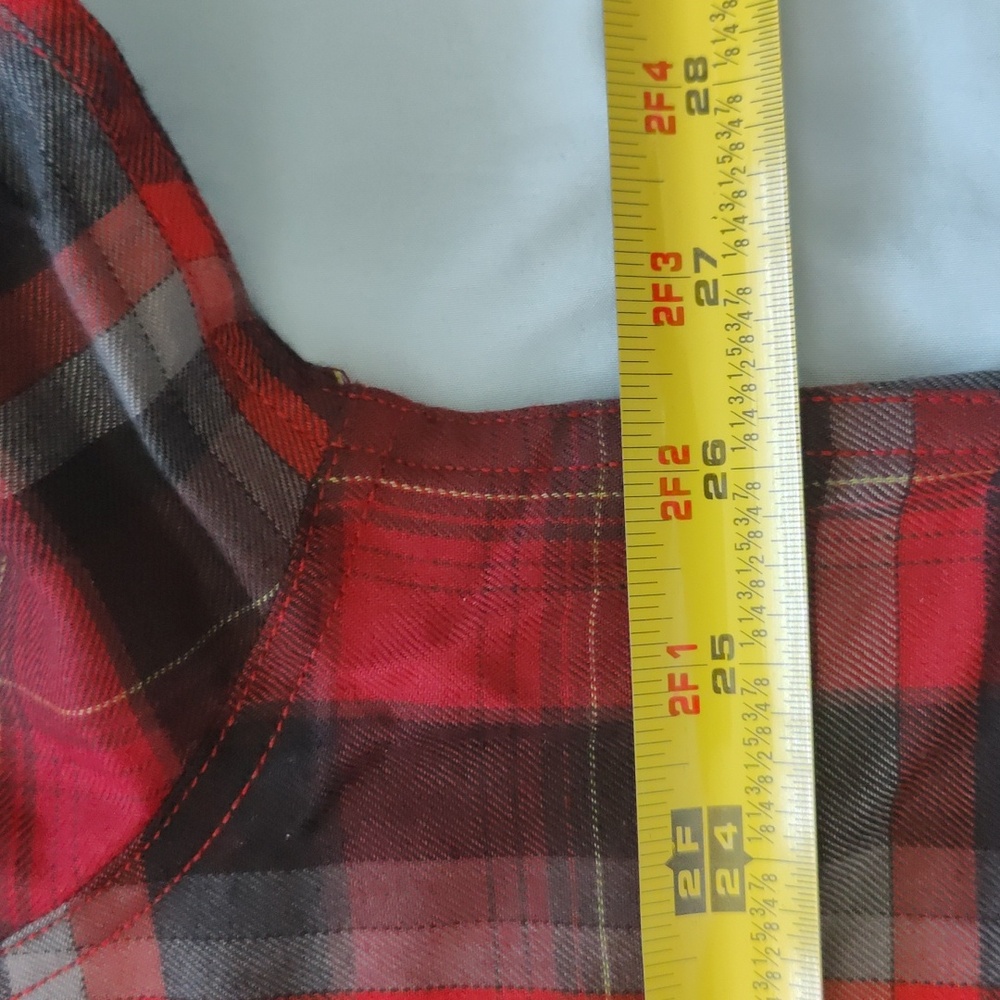37. Eddie Bauer Tech Flannel | Color - Salsa Red - Picture 4 of 7